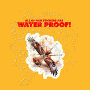 Hawk Sticker | Compass Sticker | Double Exposure Hawk Decal