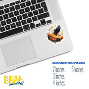 American Eagle Sticker | Compass Design, Double Exposure Eagle Decal, Nature Lover Gift, Outdoor Adventure Decor