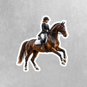 Dressage Sticker | Horse Sticker for Equestrian Enthusiasts, Horse Lovers, & Riders, Perfect for Helmets and Gear