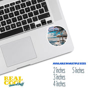 Florida Snow Sticker | Snow Storm Florida Sticker | Snow Beach Sticker