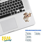 Shih-Tzu Running Sticker - Shih-Tzu Decal for Water Bottles, Car & Laptop - Cute Shih-Tzu Dog Vinyl Decal