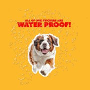 Saint Bernard Running Sticker - Saint Bernard Decal for Water Bottles, Car & Laptop - Cute Saint Bernard Dog Vinyl Decal