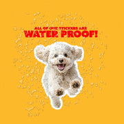 Poodle Running Sticker - Poodle Decal for Water Bottles, Car & Laptop - Cute Poodle Dog Vinyl Decal