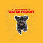 Poodle Running Sticker - Poodle Decal for Water Bottles, Car & Laptop - Cute Poodle Dog Vinyl Decal
