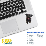 Poodle Running Sticker - Poodle Decal for Water Bottles, Car & Laptop - Cute Poodle Dog Vinyl Decal