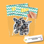 Schnauzer Running Sticker - Schnauzer Decal for Water Bottles, Car & Laptop - Cute Schnauzer Dog Vinyl Decal