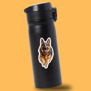 German Shepherd Running Sticker - German Shepherd Decal for Water Bottles, Car & Laptop - Cute German Shepherd Vinyl Decal