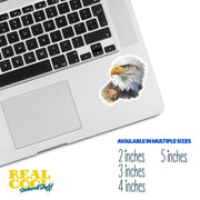 American Eagle Sticker | Nature-Inspired Decal for Laptops, Water Bottles & More | Cool USA Wildlife Art Decor