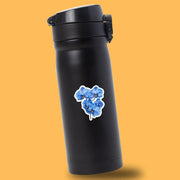 Orchid Flower Sticker | Blue Orchid Decal for Laptops, Water Bottles & Journals - Unique Floral Design