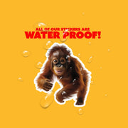 Orangatang Sticker | Running Orangatang Decal for Water Bottles, Laptop, & Car - Fun Jungle Animal Art