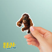 Orangatang Sticker | Running Orangatang Decal for Water Bottles, Laptop, & Car - Fun Jungle Animal Art