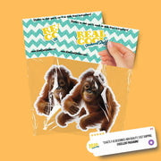 Orangatang Sticker | Running Orangatang Decal for Water Bottles, Laptop, & Car - Fun Jungle Animal Art