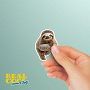 Sloth Sticker - Cute Vinyl Decal for Laptop, Water Bottle, Planner & More - Adorable Sloth Design for Animal Lovers!