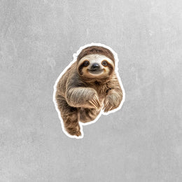 Sloth Sticker - Cute Vinyl Decal for Laptop, Water Bottle, Planner & More - Adorable Sloth Design for Animal Lovers!