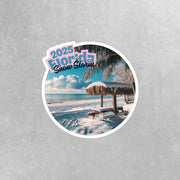 Florida Snow Sticker | Snow Storm Florida Sticker | Snow Beach Sticker