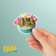 Miami Beach Sticker - Waterproof Vinyl Decal, Tropical Palm Tree Design, Perfect for Laptops, Water Bottles & Travel Mugs