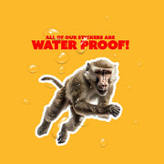 Baboon Sticker | Cute Animal Vinyl Decal for Laptops, Water Bottles & Journals | Hand-Drawn Art Decor