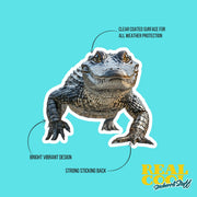 Alligator Sticker | Gator Decal for Cars, Laptops & Water Bottles | Fun, Waterproof, Durable Vinyl Design