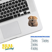 Hugging Cheetah Cubs Sticker | Cute Cheetah Cubs Decal for Laptop, Water Bottle, & Planner - Adorable Cheetah Cubs Gift for Any Occasion