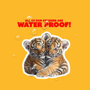 Hugging Tiger Cubs Sticker | Cute Tiger Cubs Decal for Laptop, Water Bottle, & Planner - Adorable Tiger Cubs Gift for Any Occasion