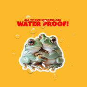 Hugging Treefrogs Sticker | Cute Treefrogs Decal for Laptop, Water Bottle, & Planner - Adorable Treefrogs Gift for Any Occasion