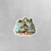Hugging Treefrogs Sticker | Cute Treefrogs Decal for Laptop, Water Bottle, & Planner - Adorable Treefrogs Gift for Any Occasion