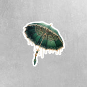 Victorian Umbrella Sticker | Vintage Decorative Umbrella Decal for Scrapbooking, Journaling & More