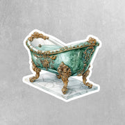 Victorian Bathtub Sticker | Vintage Decorative Bathtub Decal for Scrapbooking, Journaling & More