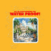 Viscaya Sticker | Viscaya Museum Vinyl Decal | Unique Gifts for Miami Lovers