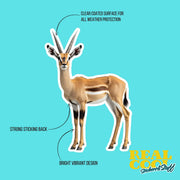 Antelope Sticker | Antelope Decal for Water Bottles, Laptops & More - Cute Animal Vinyl Art, Perfect Gift for Nature Lovers