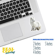 Arctic Fox Sticker | White Fox Sticker | Fox Decal