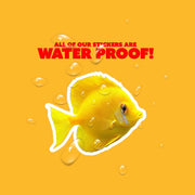 Yellow Tang Sticker | Cute Yellow Tang Decal for Fish Lovers, Ocean Decor, Waterproof, Gift for Aquarists & Sea Life Fans