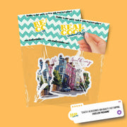 Notting Hill Sticker - London Decal, England Theme, Cute Travel Gift for Map Lovers & Souvenir Collectors