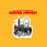 South Bank Sticker - London Decal, England Theme, Cute Travel Gift for Map Lovers & Souvenir Collectors