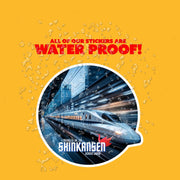 Shinkansen Sticker, Japanese Train Vinyl Decal, Unique Travel Souvenir, Cars & Transit Gifts, Durable Weatherproof Art