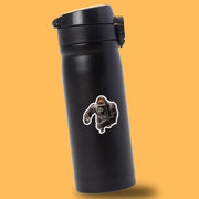 Gorilla Sticker | Running Ape Decal for Water Bottles, Laptop, & Car - Fun Jungle Animal Art