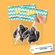 Gorilla Sticker | Running Ape Decal for Water Bottles, Laptop, & Car - Fun Jungle Animal Art