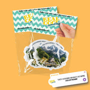 Albania Sticker | Accursed Mountains Vinyl Decal - Unique Travel Souvenir, Nature Lover Gift, Perfect for Laptops & Water Bottles