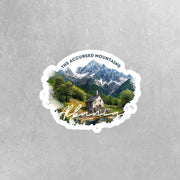 Albania Sticker | Accursed Mountains Vinyl Decal - Unique Travel Souvenir, Nature Lover Gift, Perfect for Laptops & Water Bottles