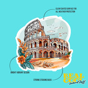 Rome Sticker - Colosseum Sticker - Rome Italy Decal