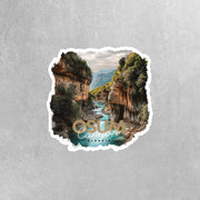 Albania Sticker | Osum Canyon Albania Vinyl Decal - Unique Travel Souvenir, Nature Lover Gift, Perfect for Laptops & Water Bottles