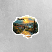 Albania Sticker | Triana Albania Vinyl Decal - Unique Travel Souvenir, Nature Lover Gift, Perfect for Laptops & Water Bottles