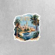 Algeria Sticker | Algiers Vinyl Decal - Unique Travel Souvenir, Nature Lover Gift, Perfect for Laptops & Water Bottles