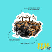 Algeria Sticker | Ghardaia Vinyl Decal - Unique Travel Souvenir, Nature Lover Gift, Perfect for Laptops & Water Bottles