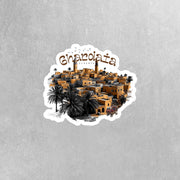 Algeria Sticker | Ghardaia Vinyl Decal - Unique Travel Souvenir, Nature Lover Gift, Perfect for Laptops & Water Bottles