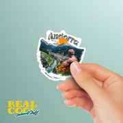 Andorra Sticker | Andorra Vinyl Decal - Unique Travel Souvenir, Nature Lover Gift, Perfect for Laptops & Water Bottles