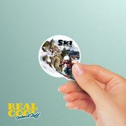 Andorra Sticker | Ski Andorra Vinyl Decal - Unique Travel Souvenir, Nature Lover Gift, Perfect for Laptops & Water Bottles