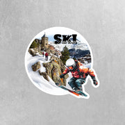 Andorra Sticker | Ski Andorra Vinyl Decal - Unique Travel Souvenir, Nature Lover Gift, Perfect for Laptops & Water Bottles