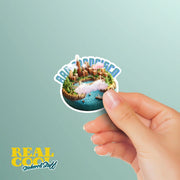 San Francisco Sticker, Vintage Style San Fran Decal, Travel Souvenir, California Urban Art, Great Gift for Travelers & Locals