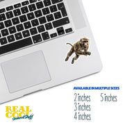 Baboon Sticker | Cute Animal Vinyl Decal for Laptops, Water Bottles & Journals | Hand-Drawn Art Decor